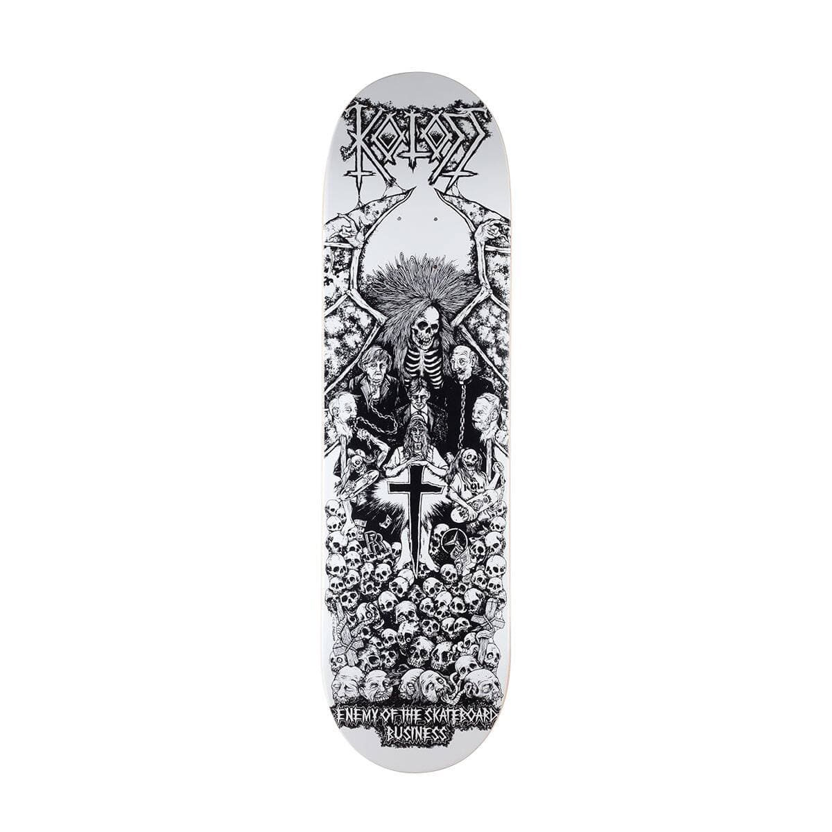 Skateboard Deck: "Enemy" Deck White 8,25
