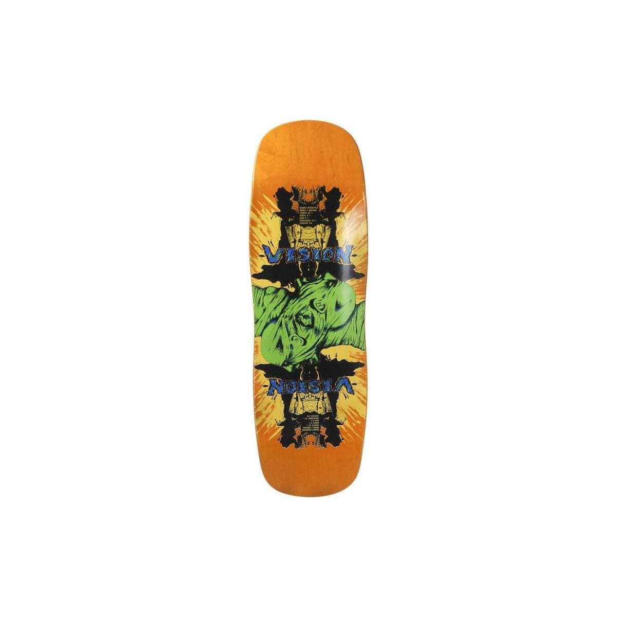Skateboard Deck: "Double Vision" Orange Stain Deck 9,5