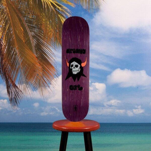 Skateboard Deck: Girl Skateboards - Geering "Good Times Goth" Deck - 8.0